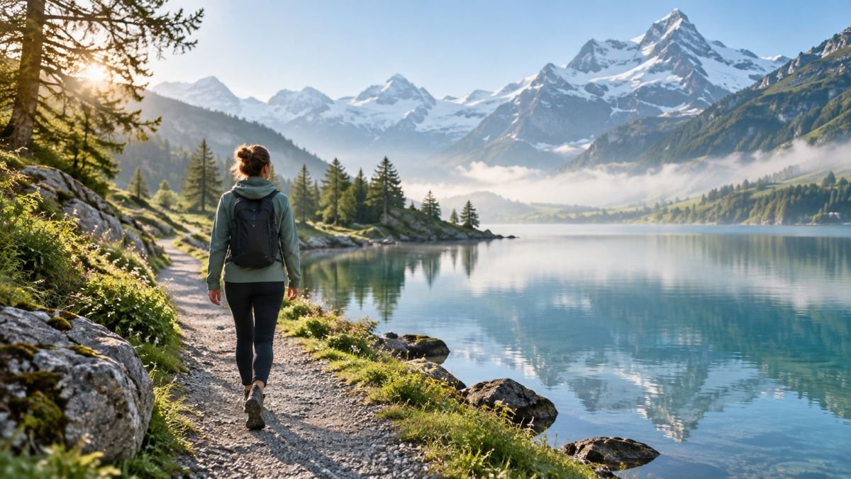 Bewegung und bewusste Atmung in der Schweizer Natur